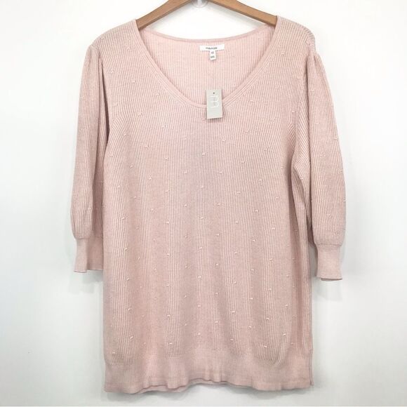 Maurices NEW Pastel Pink Puff Half Sleeve Sweater - Picture 1 of 14